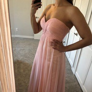 Pink Strapless Dress